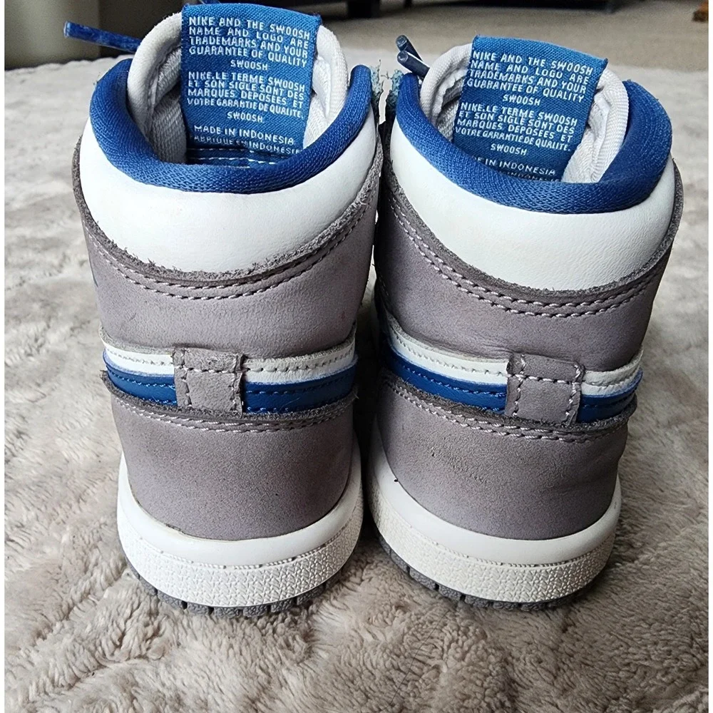 Nike Air Jordan 1 Retro High OG True Blue Toddler Shoes 9C